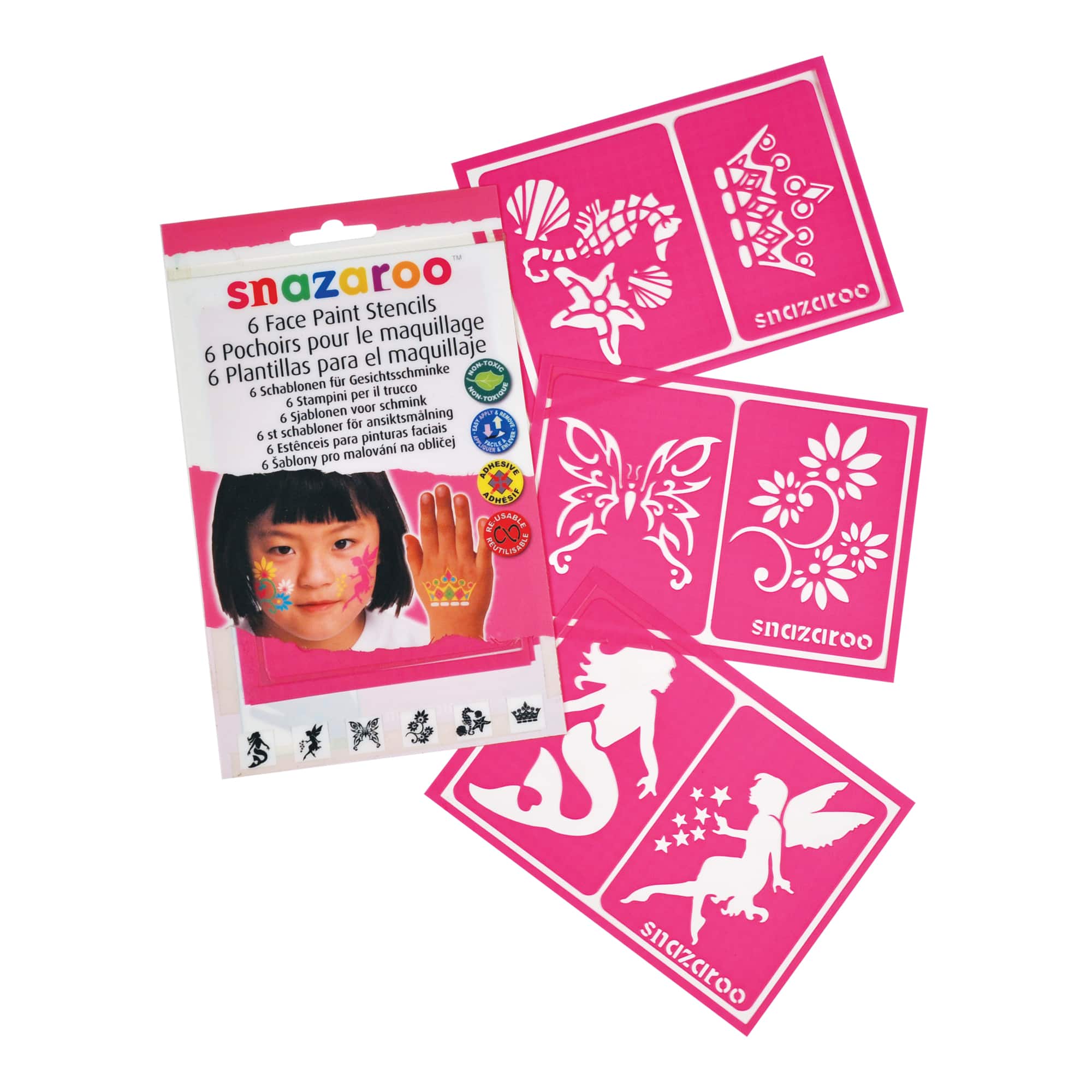 Snazaroo™ Face Painting Stencils for Girls